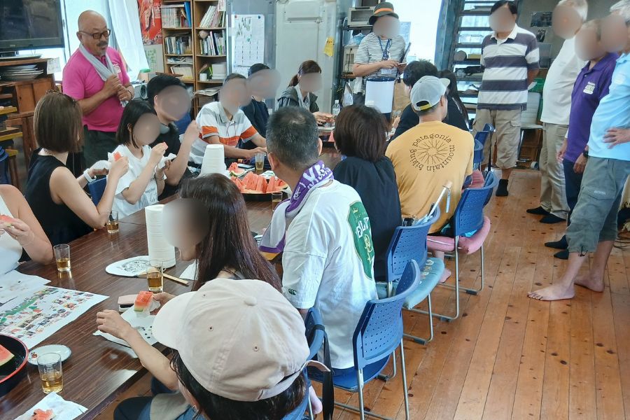 入居者の方々との交流会