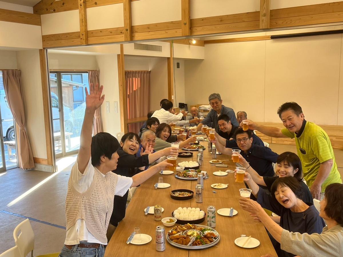 反省会を兼ねた慰労会