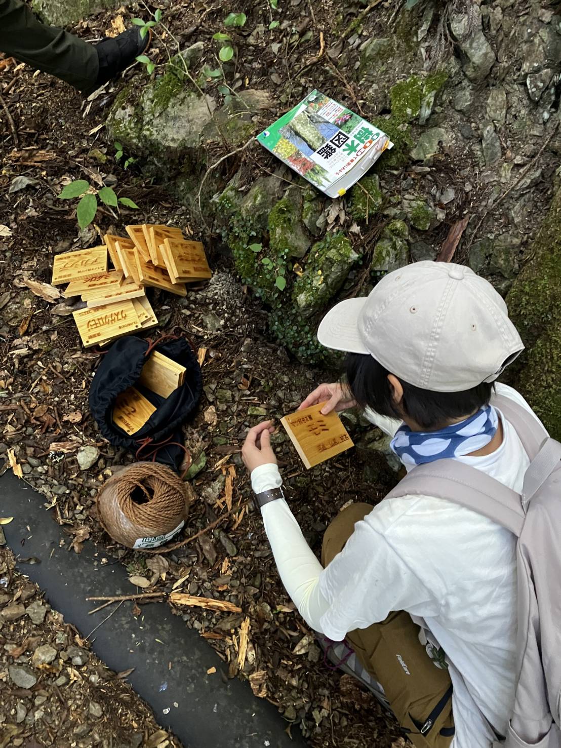 セラピーロード　樹木名札取付ミッション