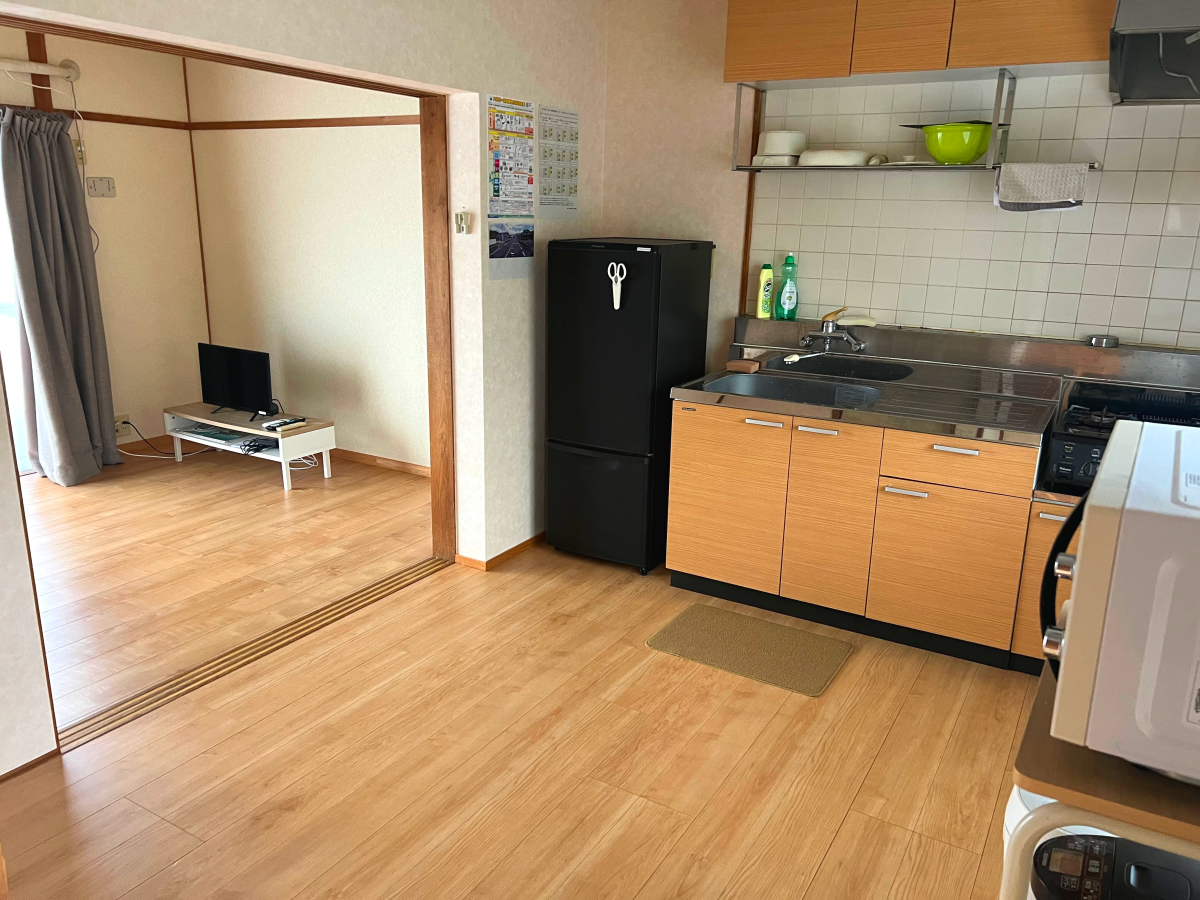 宿泊先（お試し住宅）のキッチン